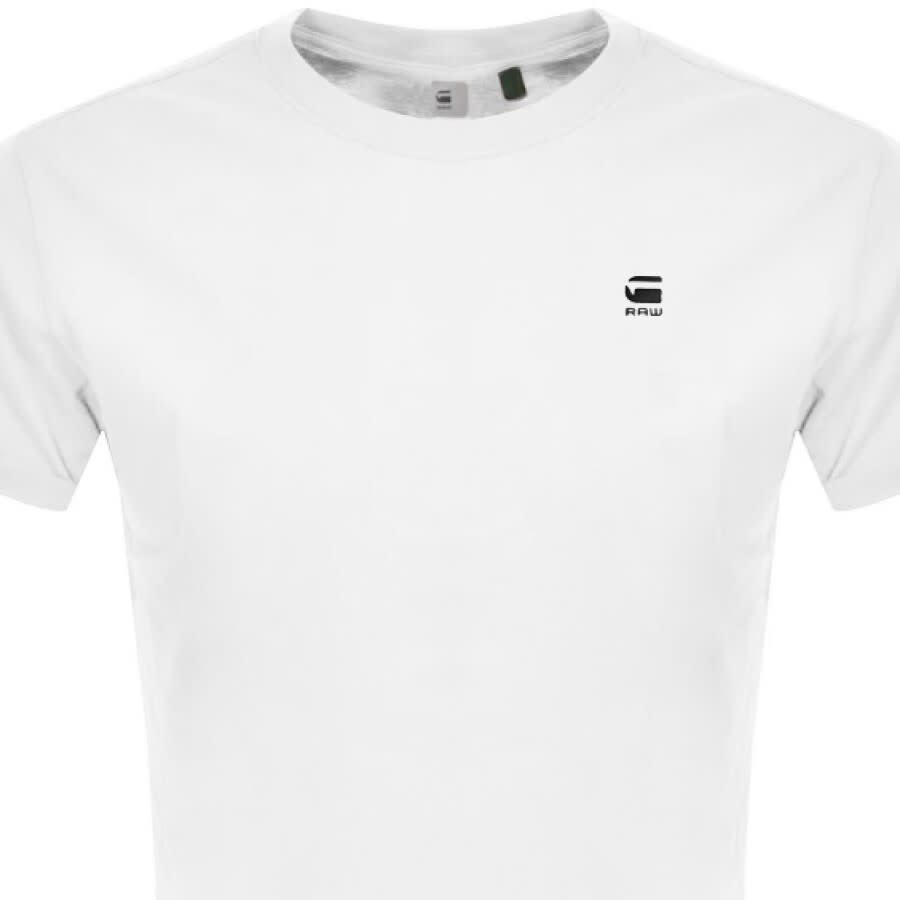 G Star Raw Lash Logo T Shirt White